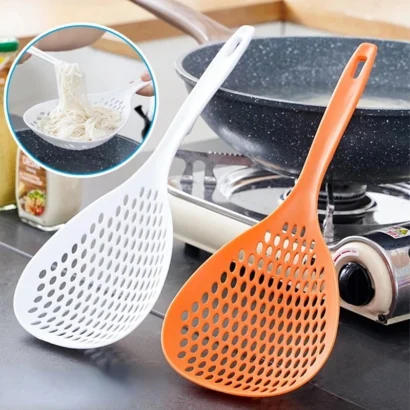 Large Scoop Strainer Scoop /noodle Dumpling Colander | scoop colander strainer | colander strainer | spoon